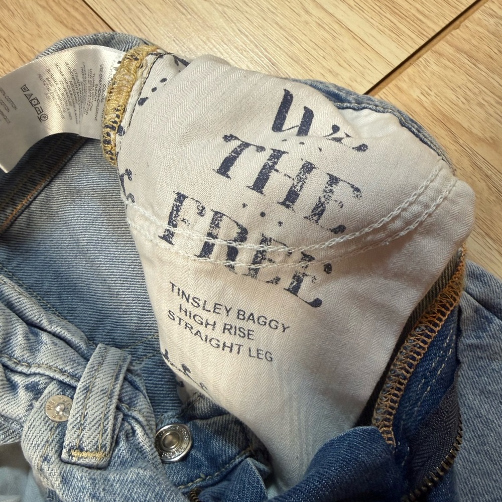 Free People Tinsley Baggy High Rise Straight Leg - Picture 7 of 10